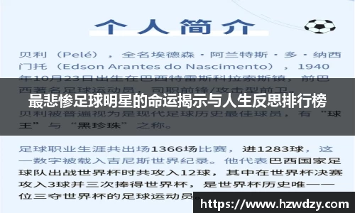 最悲惨足球明星的命运揭示与人生反思排行榜